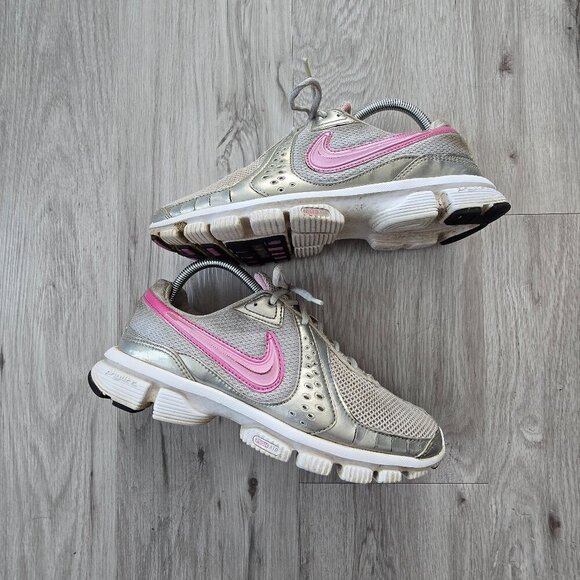 vintage Nike | Zoom Air Explosion silver pink futuristic sporty sneakers WMS 9.5 - Picture 1 of 9
